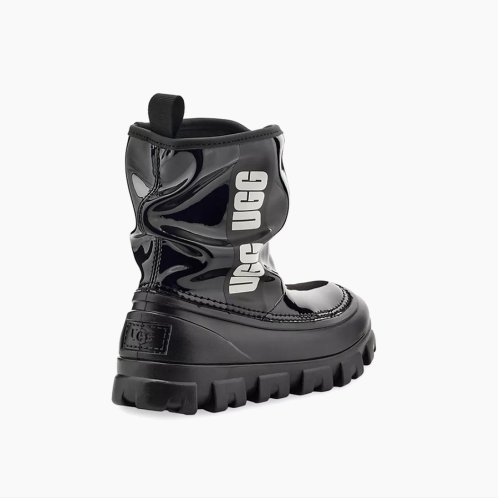 UGG Brellah Mini Boots girls size 3 black waterproof - Picture 2 of 8
